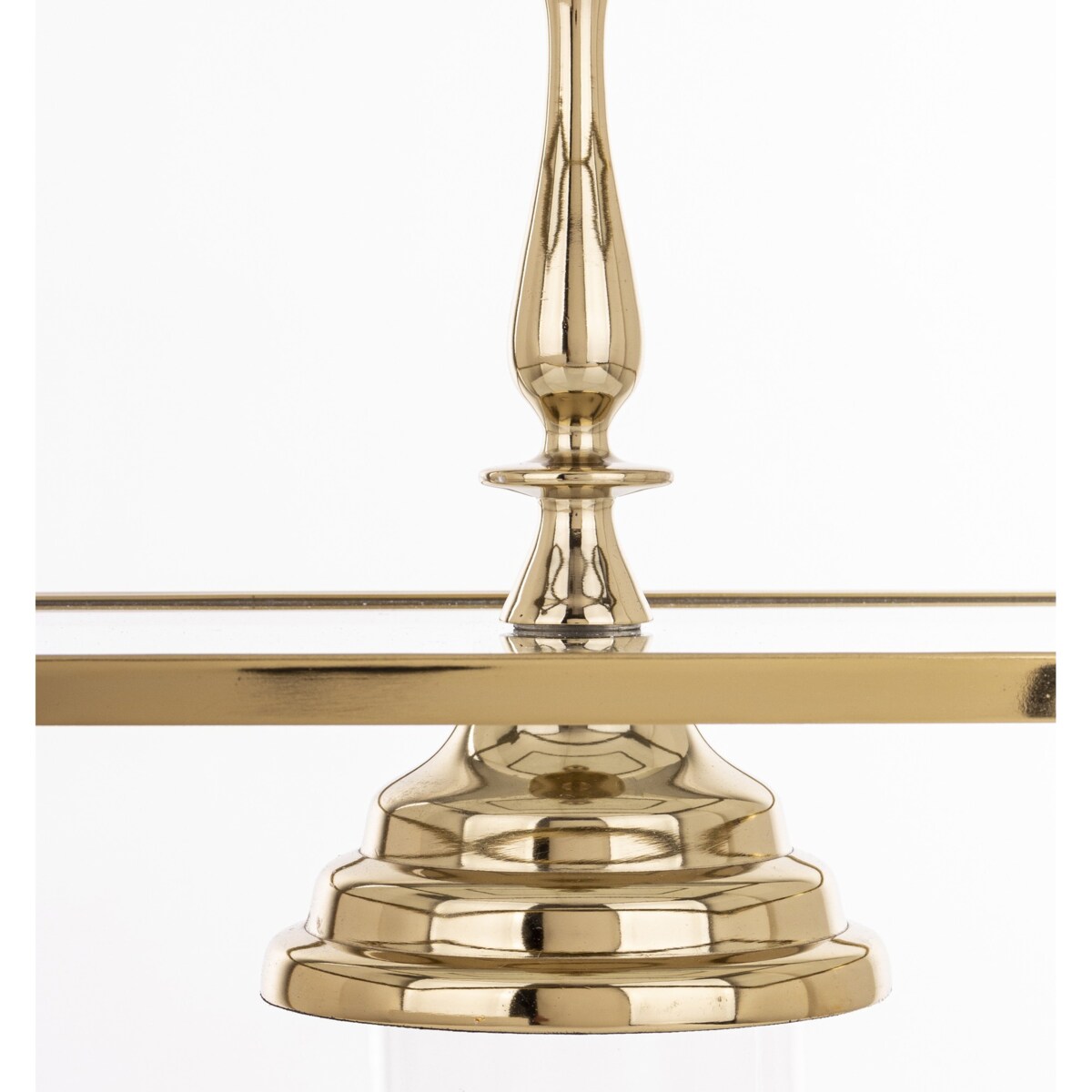 Patera 3-poziomowa szklana 55x47x31 cm ETERA-3 złota