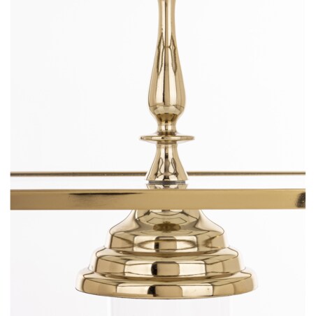 Patera 3-poziomowa szklana 55x47x31 cm ETERA-3 złota