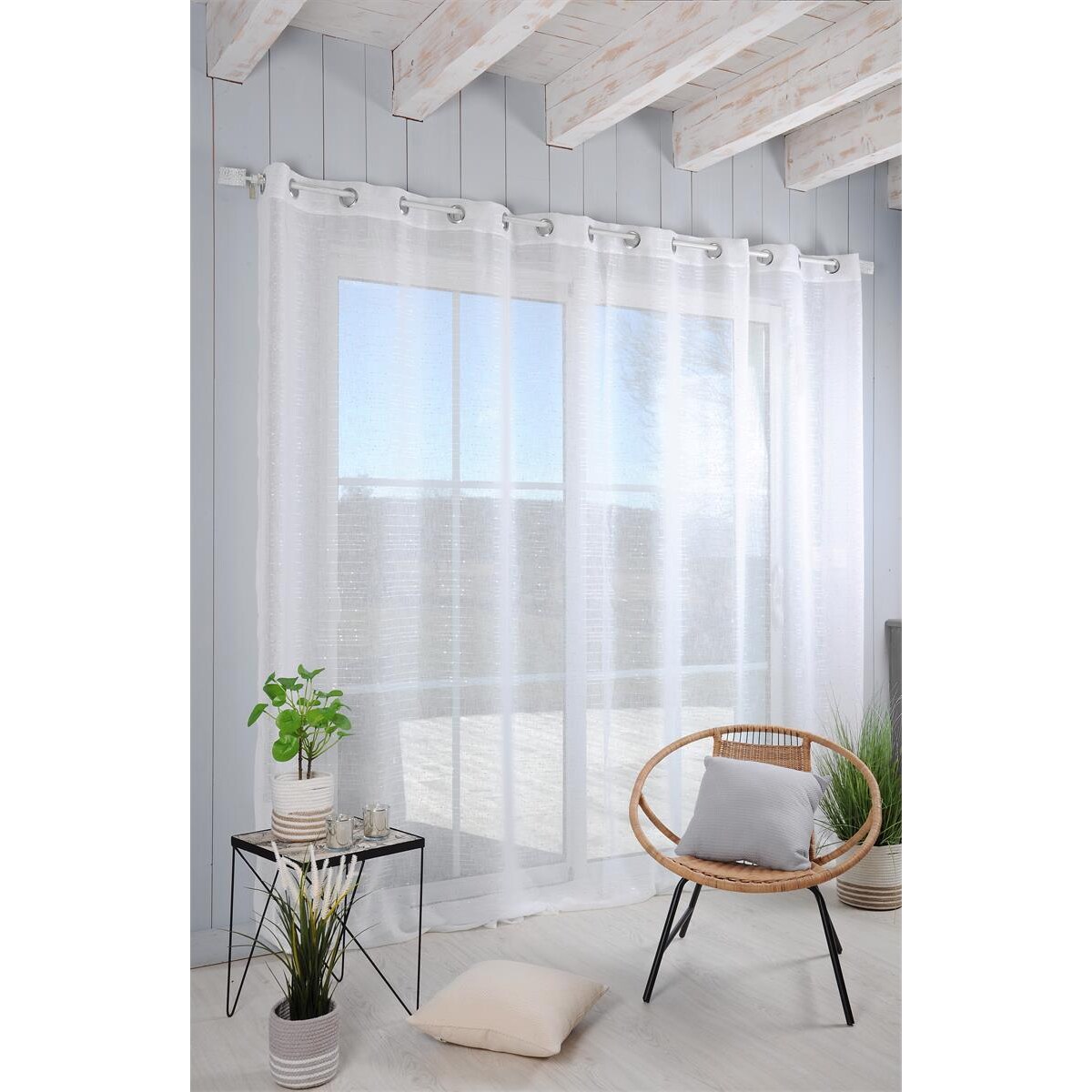 Firana na okno balkonowe CELIAN, 300 x 260 cm