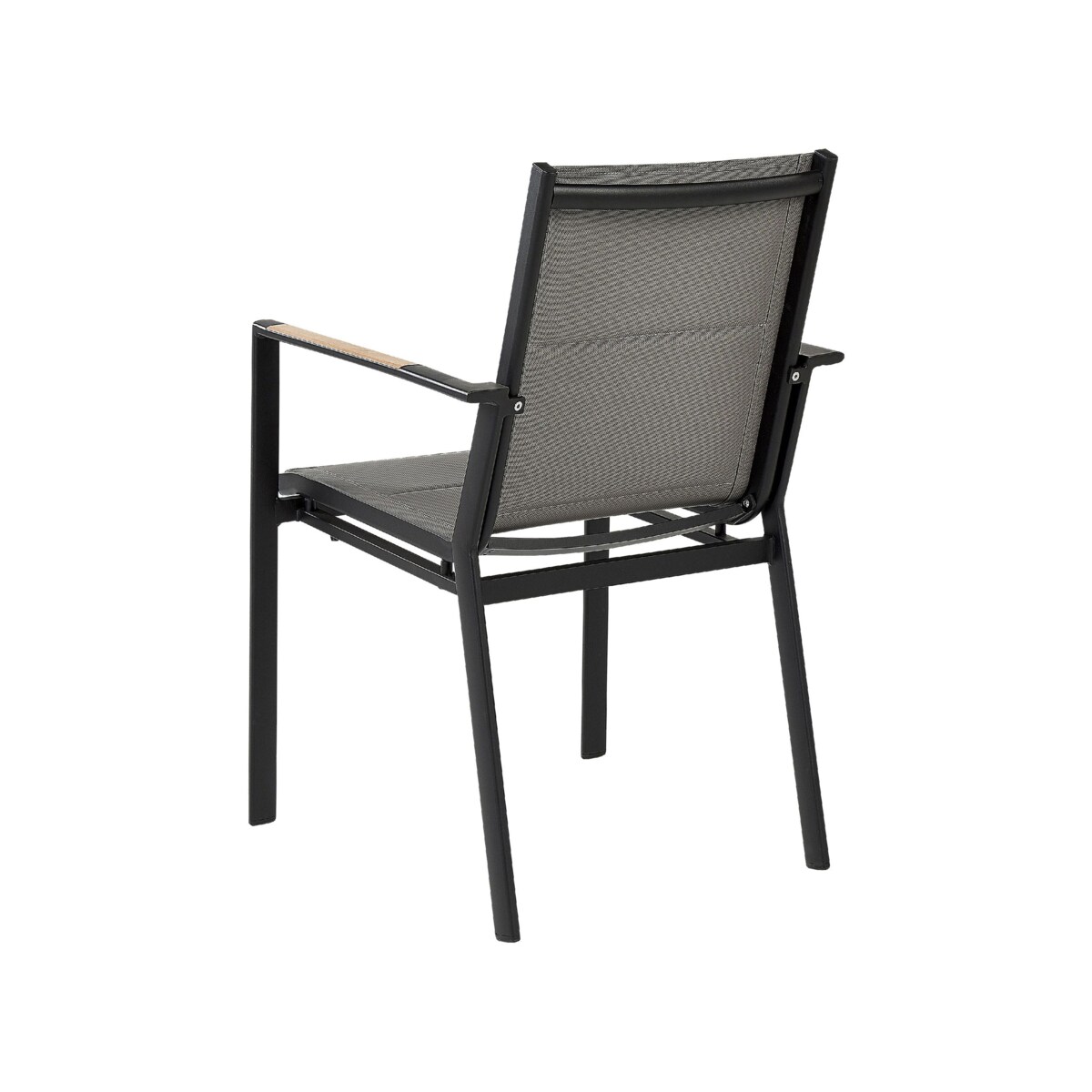 Zestaw ogrodowy dla 4 osób MALETTO/BUSSETO Szkło Czarny