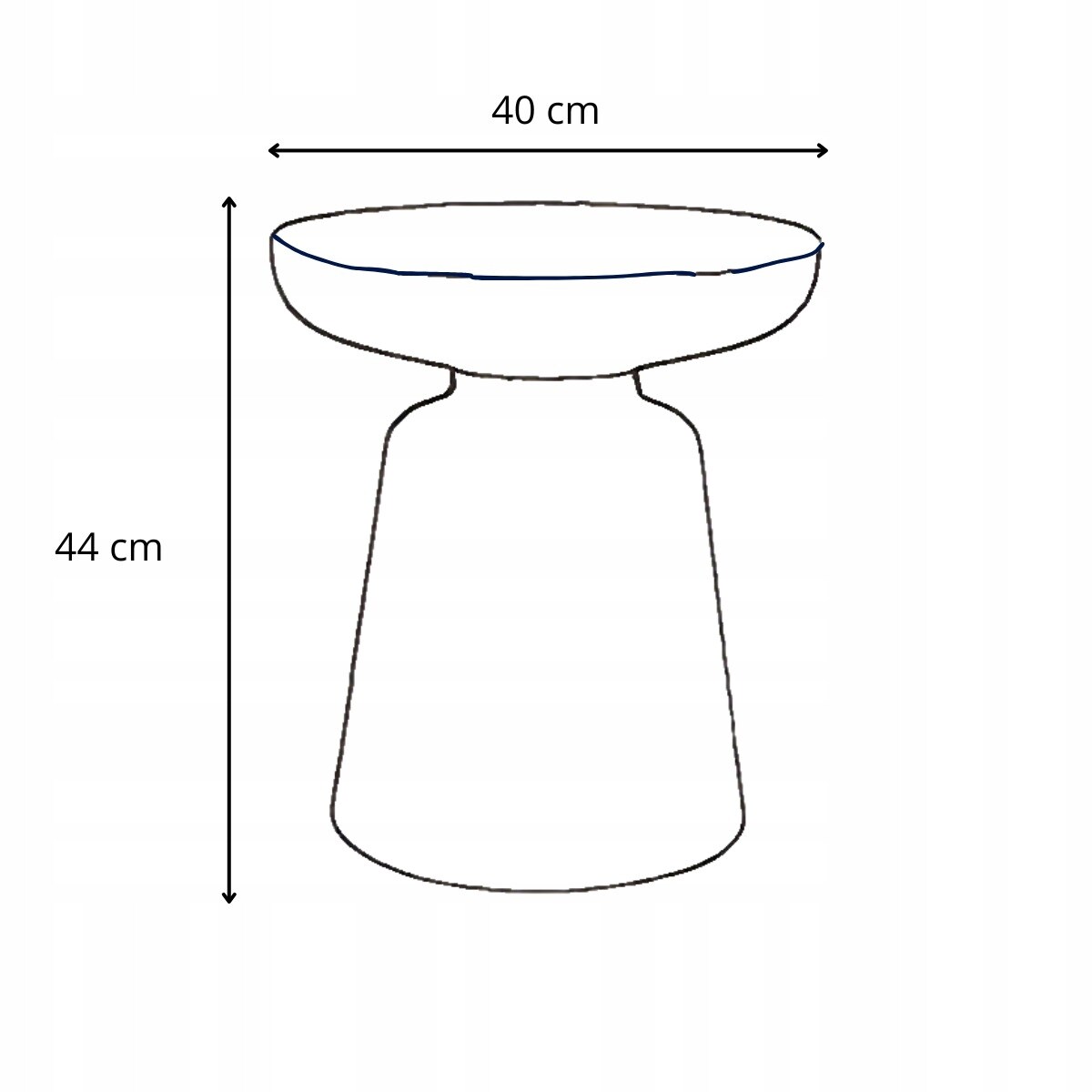 Stolik Kawowy LUMI Plastikowy ZIELONY Nowoczesny DESIGN Stolik Nocny