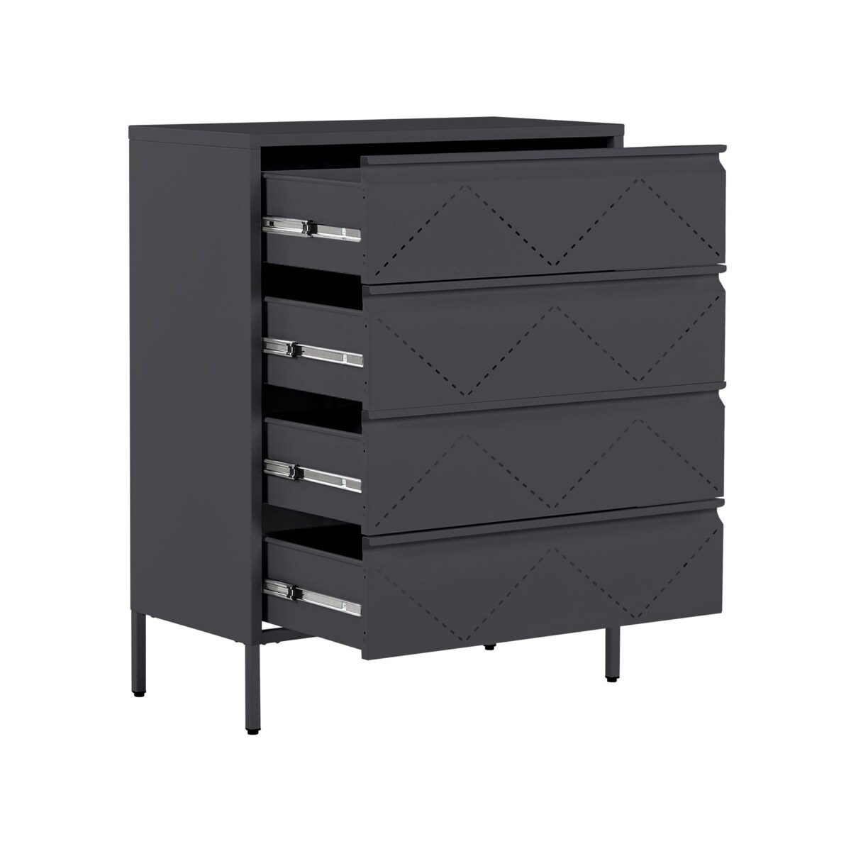 Komoda metalowa czarna MATANA