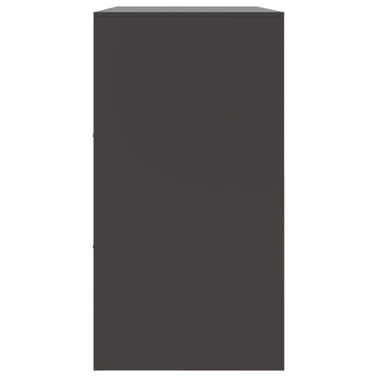 vidaXL Szafka, czarna, 99x39x73 cm, stalowa