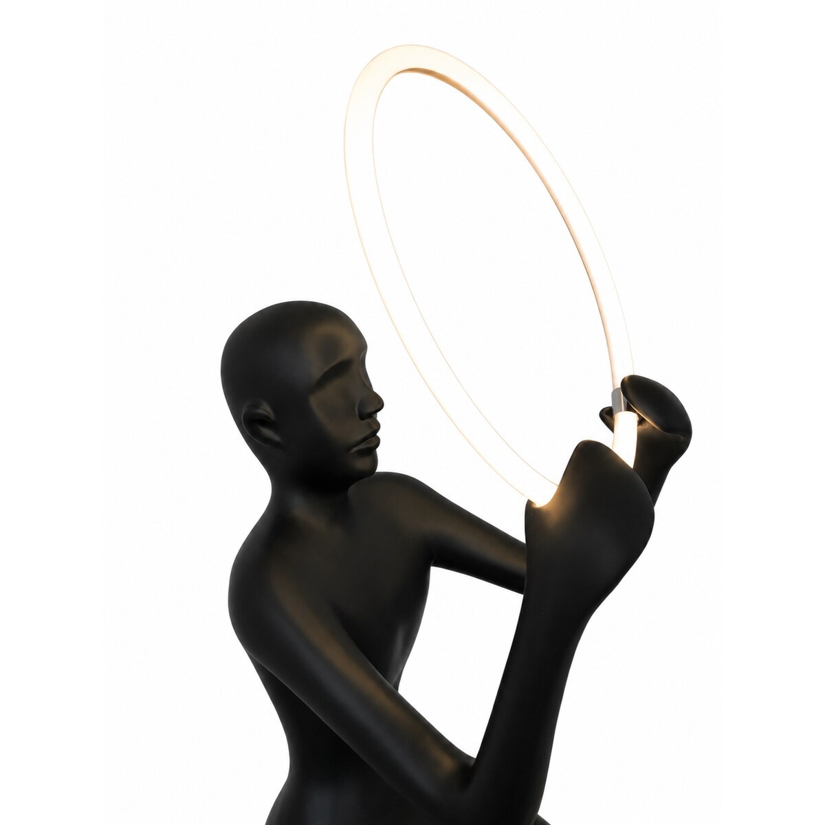Lampa podłogowa LED – rzeźba kobiety – designerska lampa human do salonu – OLIA