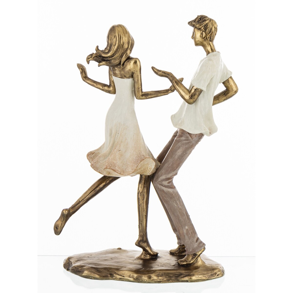 Dekoracja - Para na parkiecie 25x16,5x8,5 cm TANCERZE