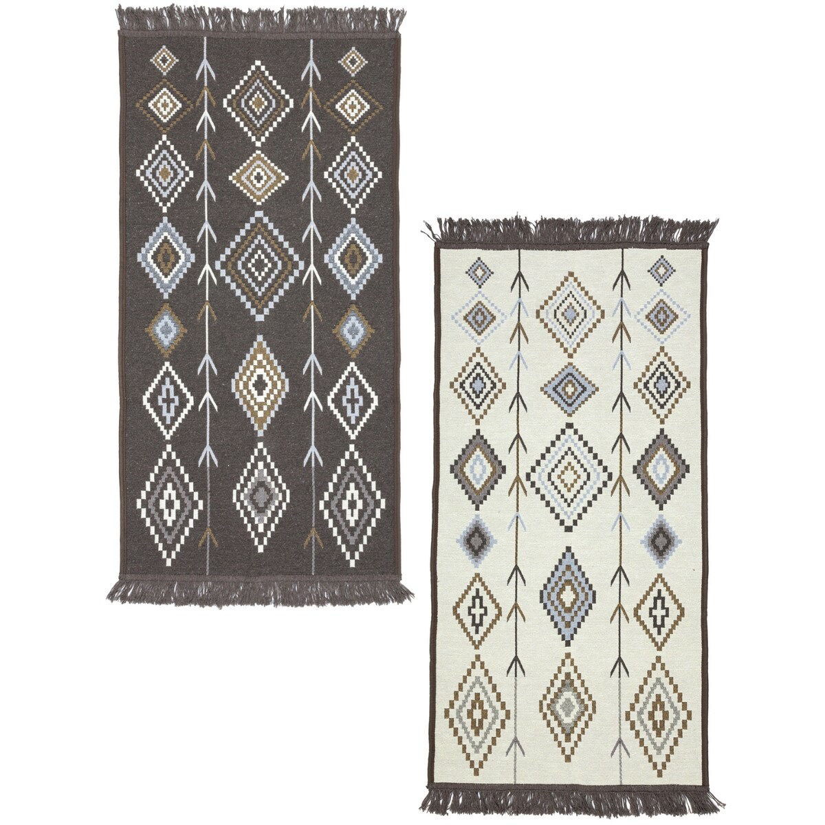 Dywan Kilim Nord 60x120 cm e-floor Aztecki brązowy