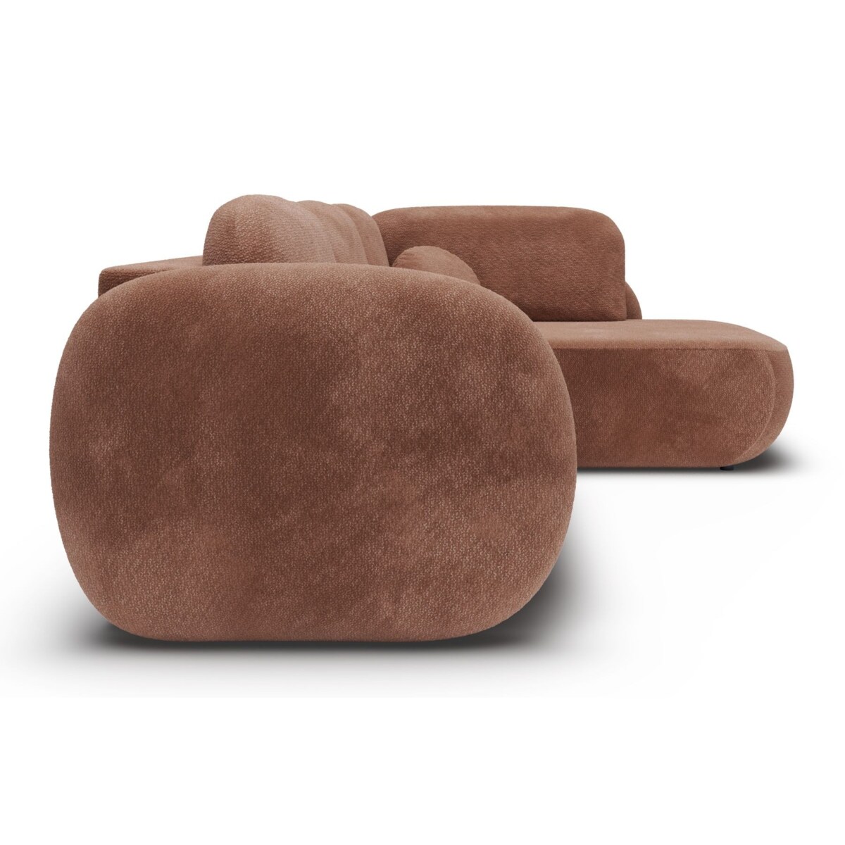 Nowoczesny Narożnik rozkładany OLIVIO II, prawy, brązowy