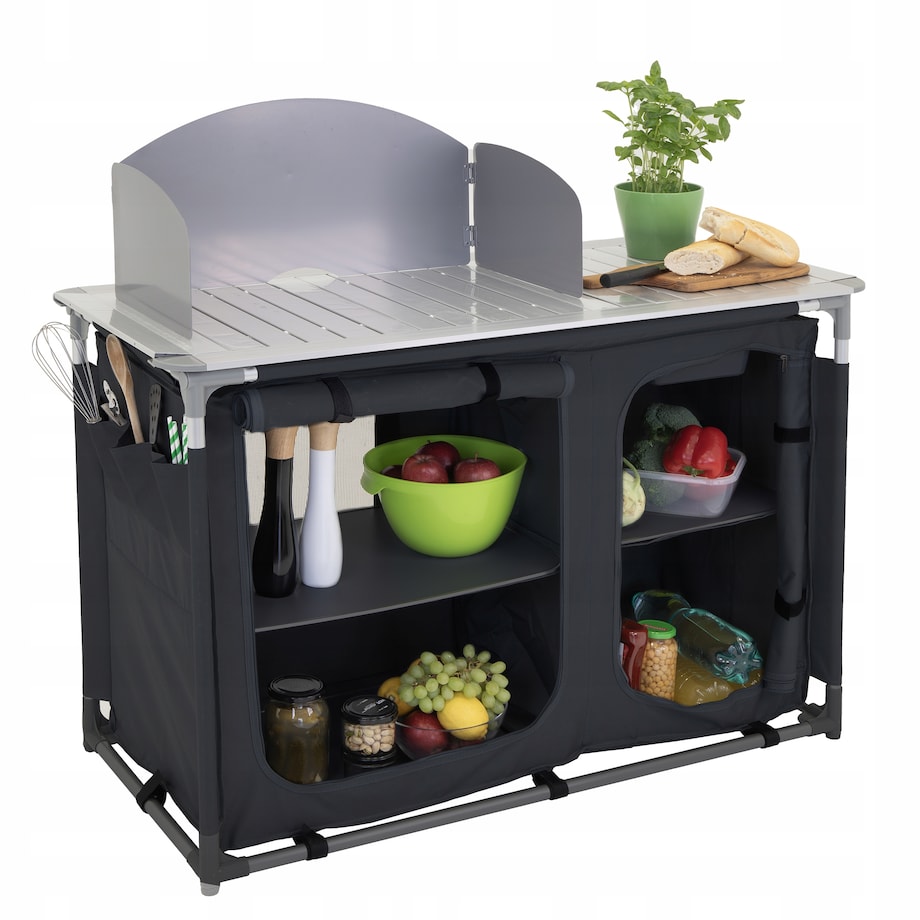 KUCHNIA TURYSTYCZNA SZAFKA stół składany ogrodowy torba KEMPINGOWY stolik