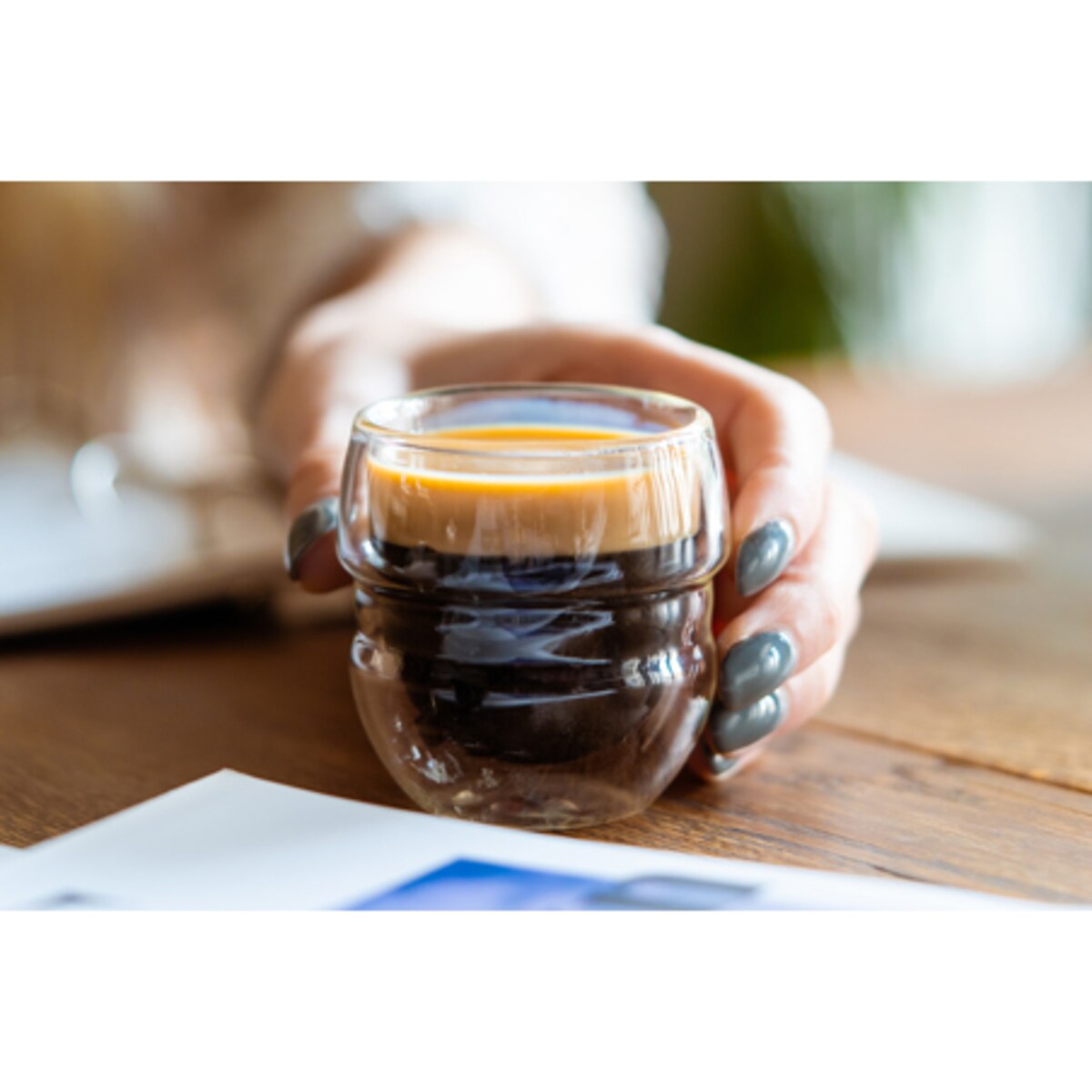 2 szklanki do espresso z podwójną ścianką 70 ml Sferico 7947