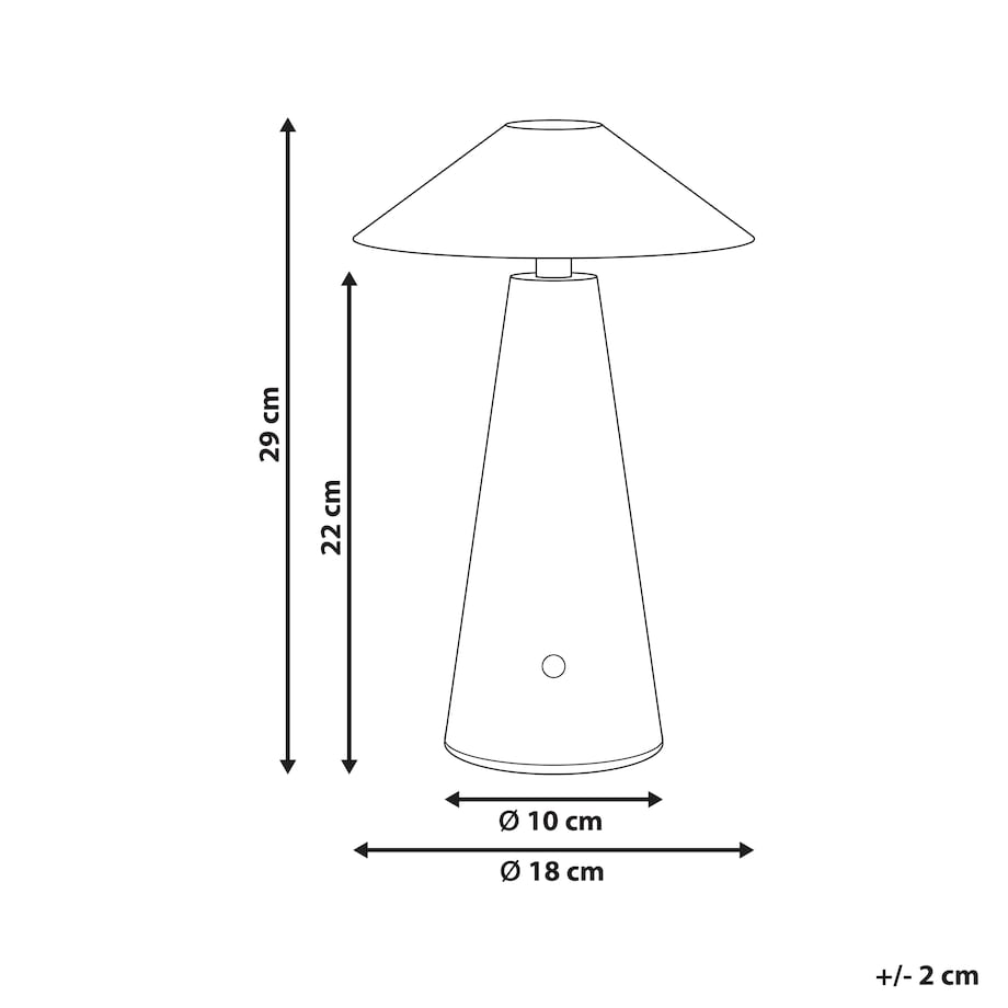 Bezprzewodowa lampa stołowa LED APAYAO Ze ściemniaczem Metal Niebieski