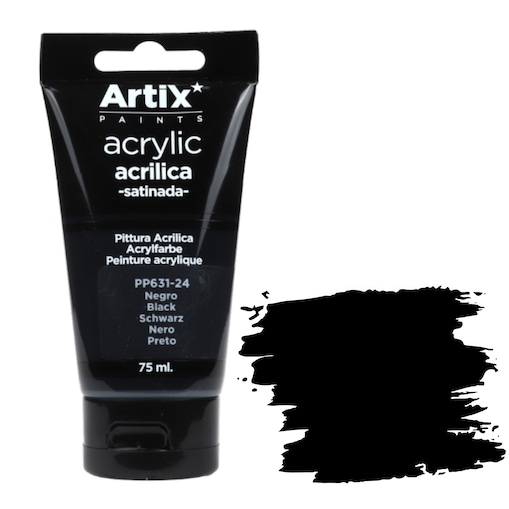 farba akrylowa artix pp631-24 black 75ml