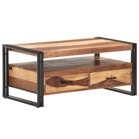 vidaXL Stolik kawowy, 100x55x45 cm, lite drewno akacjowe