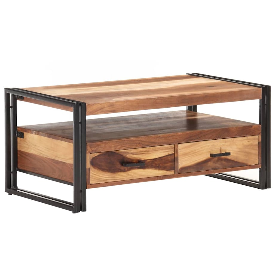 vidaXL Stolik kawowy, 100x55x45 cm, lite drewno akacjowe