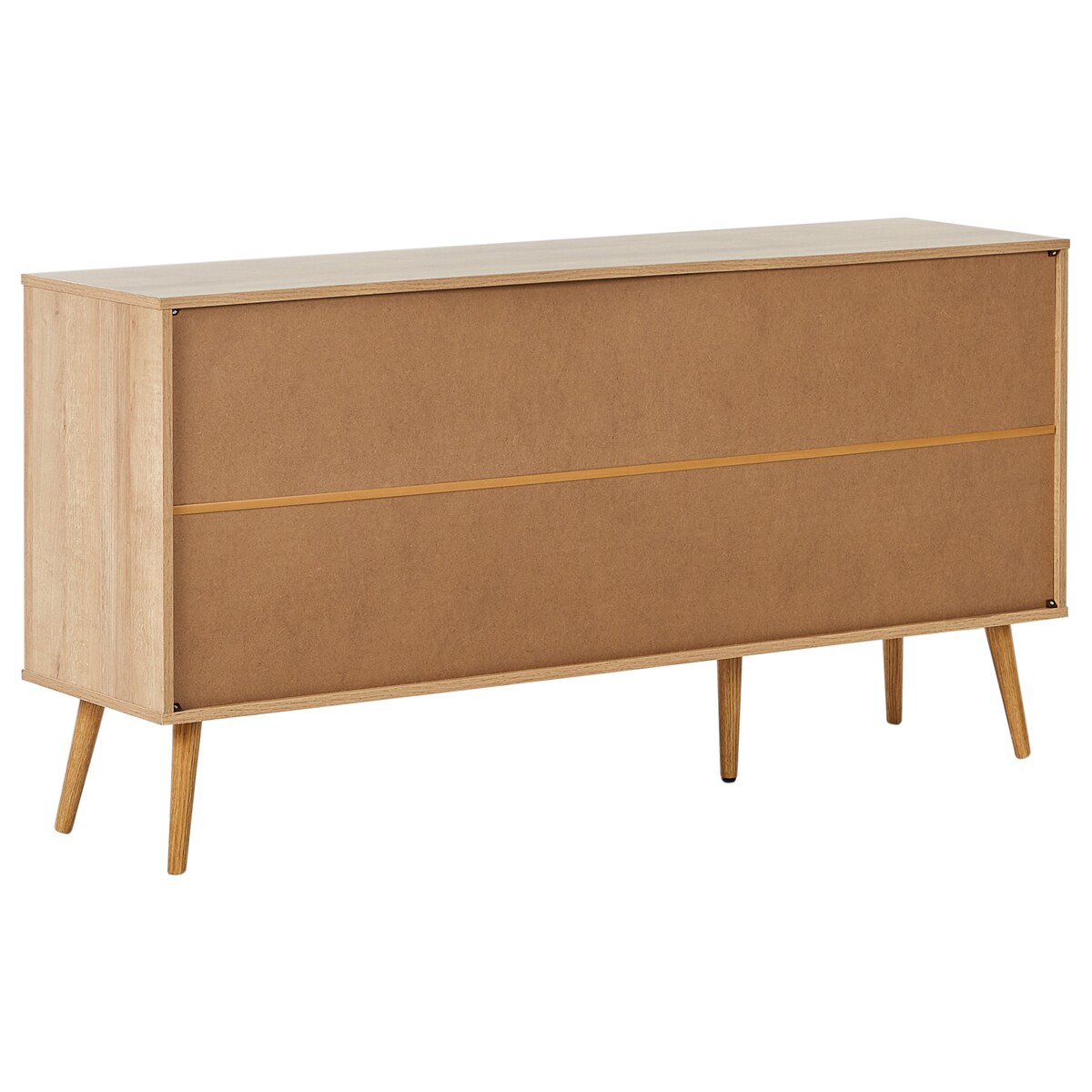Szafka ze szklanymi drzwiami ALBANY 150 cm Jasnobrązowy