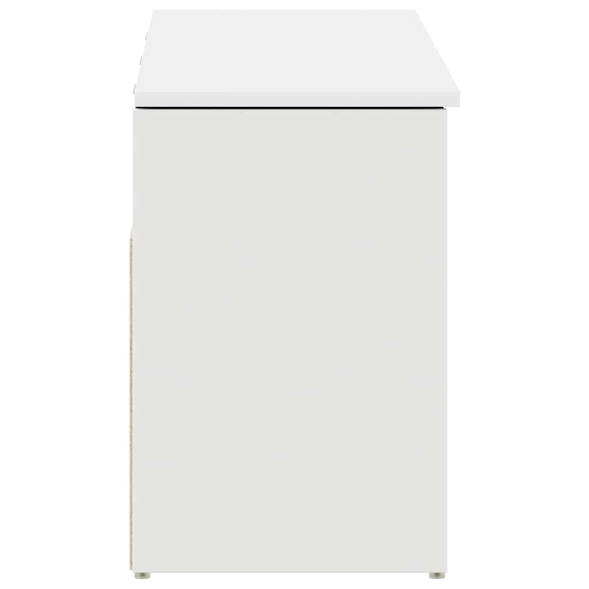 vidaXL Ławka z miejscem na buty, biała, 102x30,5x45 cm