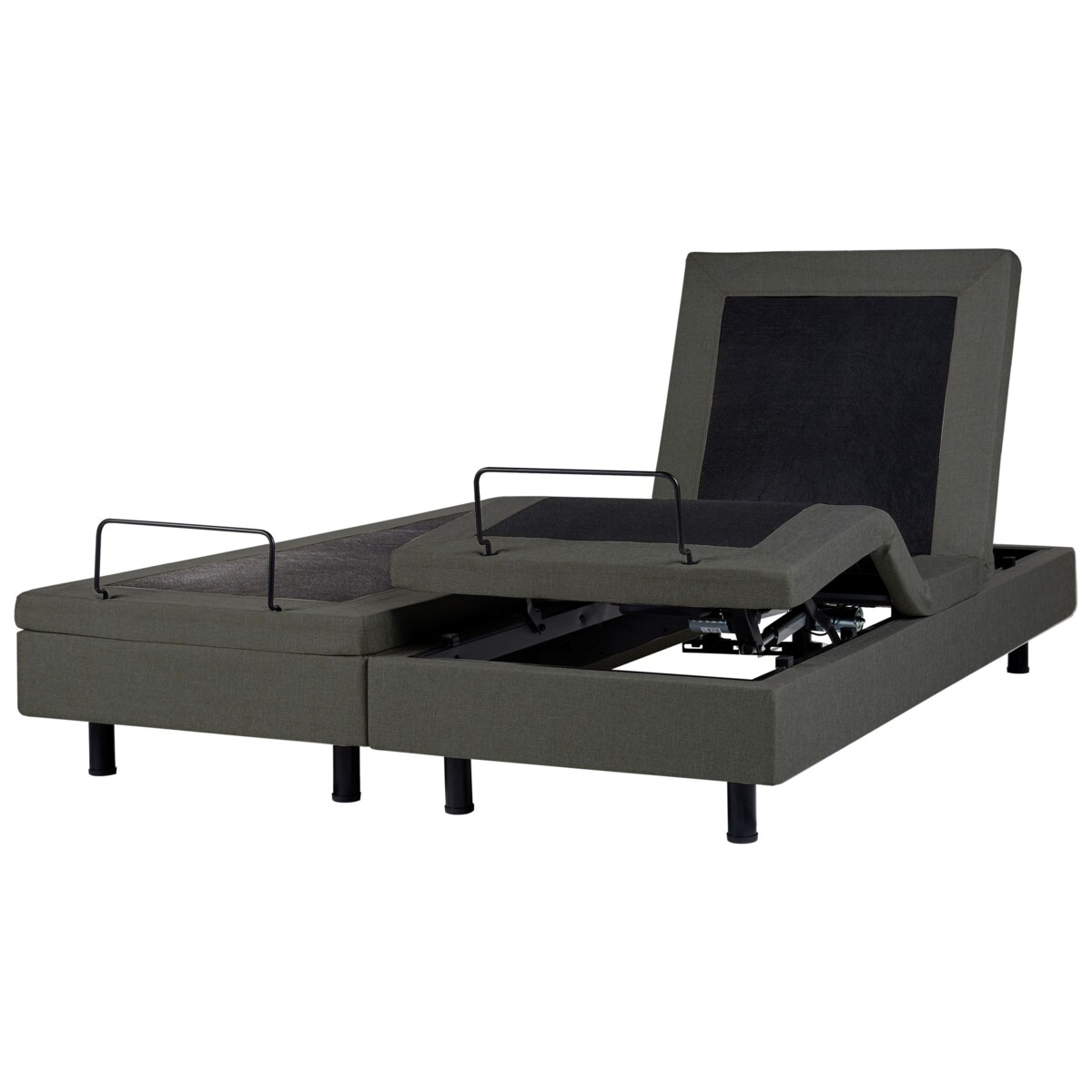 Łóżko regulowane bez zagłówka DUKE II 180 x 200 cm Ciemnoszary