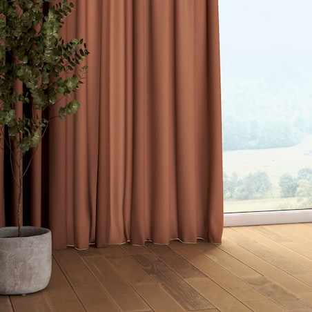 Zasłona na taśmie marszczącej 1 szt. 130x260 brązowy