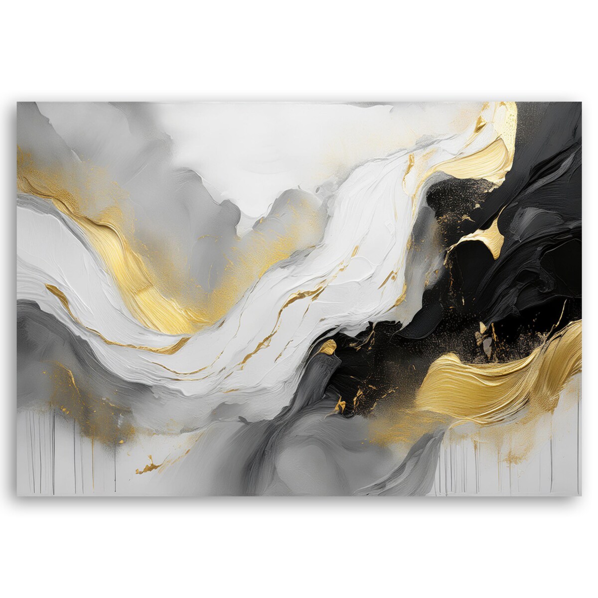 Obraz do salonu sypialni Fale Marmur Akwarela Abstrakcja 100x70