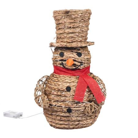 Dekoracja świąteczna LED OLAFSVIK Bałwan 52 cm Naturalny