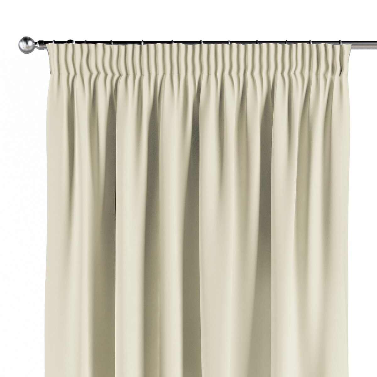 Zasłona na taśmie marszczącej 1 szt. 130x260 kremowy