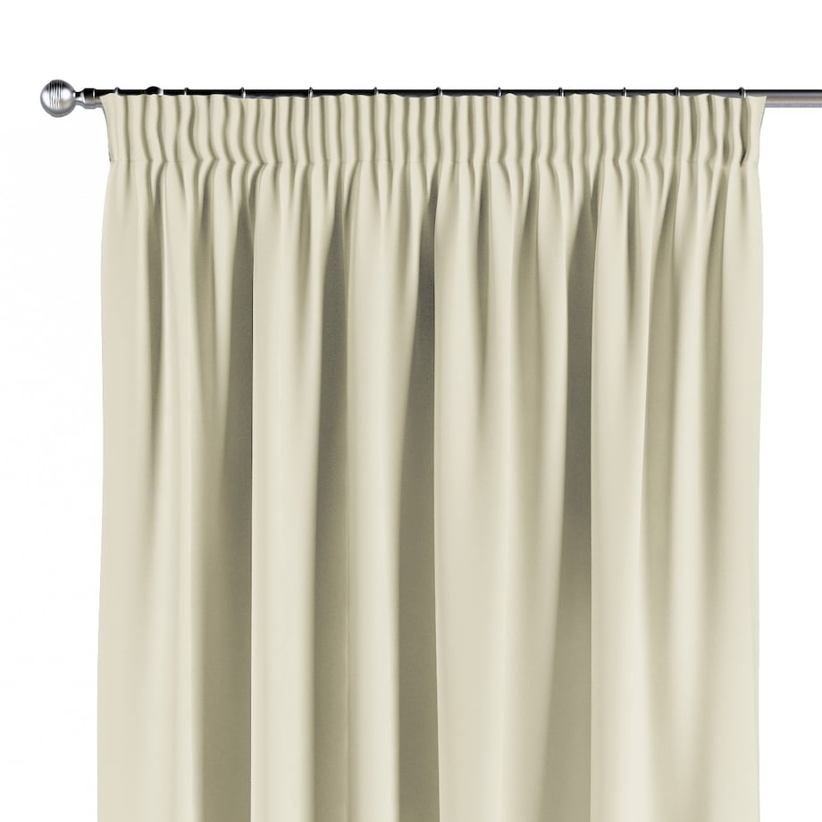 Zasłona na taśmie marszczącej 1 szt. 130x260 kremowy