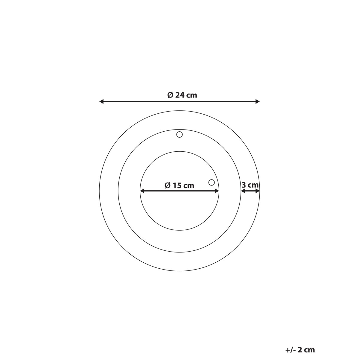 Zegar ścienny CLUSES Stal Czarny