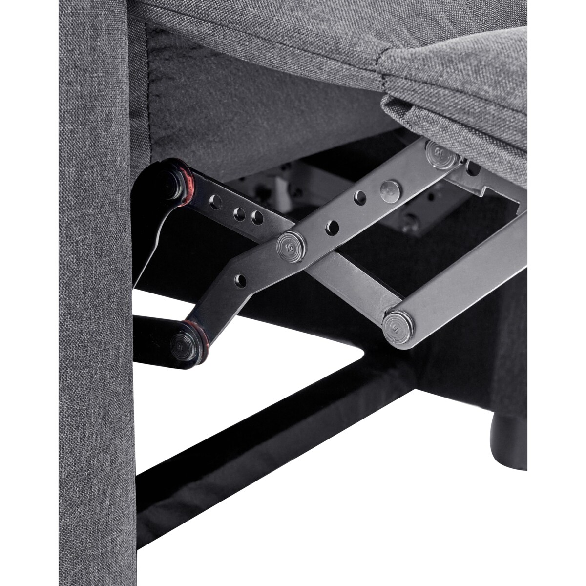 Rozkładany fotel EMINENCE Len syntetyczny Szary