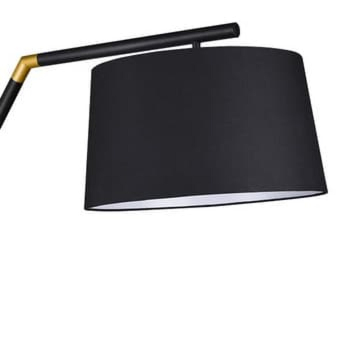 Tekstylna lampa podłogowa Tracy 462100132 Trio do salonu metalowa czarna