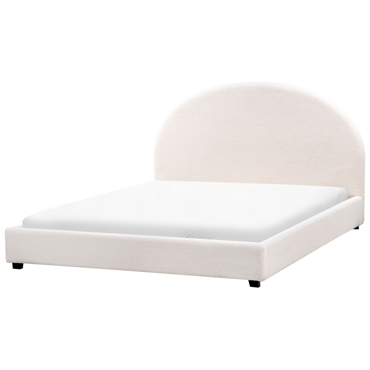 Łóżko wodne Boucle VAUCLUSE 160 x 200 cm Złamana biel