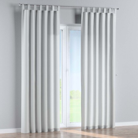 Zasłona na szelkach 1 szt. 130x245 gołębi srebrny z połyskiem