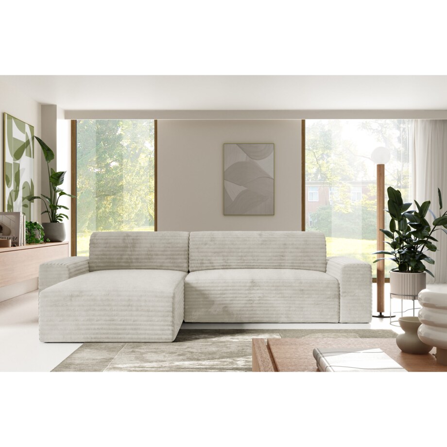 Narożnik COCO L z funkcją spania Kolor: TILIA 1