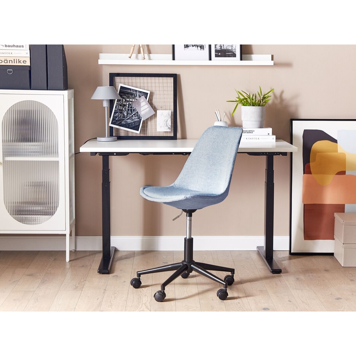 Krzesło biurowe regulowane jasnoniebieskie DAKOTA