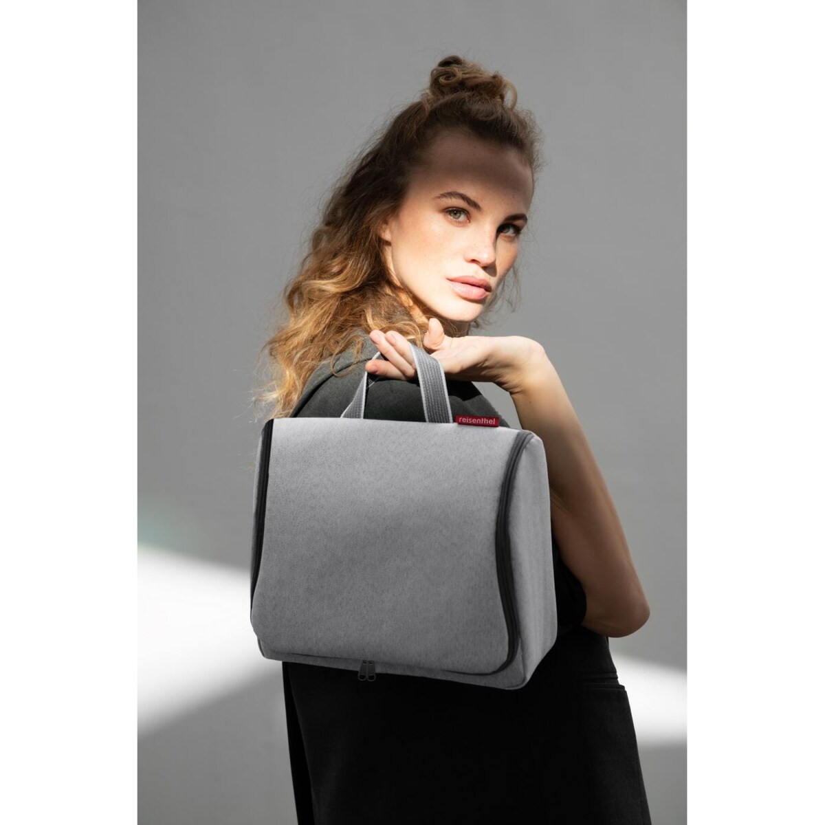 Kosmetyczka TOILETBAG XL, herringbone grey