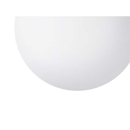 Lampa wisząca szklana biała BARROW S