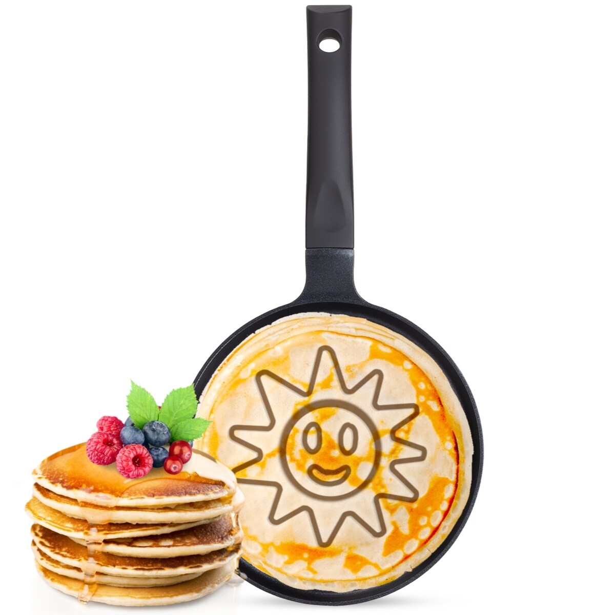 Patelnia naleśnikowa do naleśników pancakes słoneczko 18cm KAMILLE