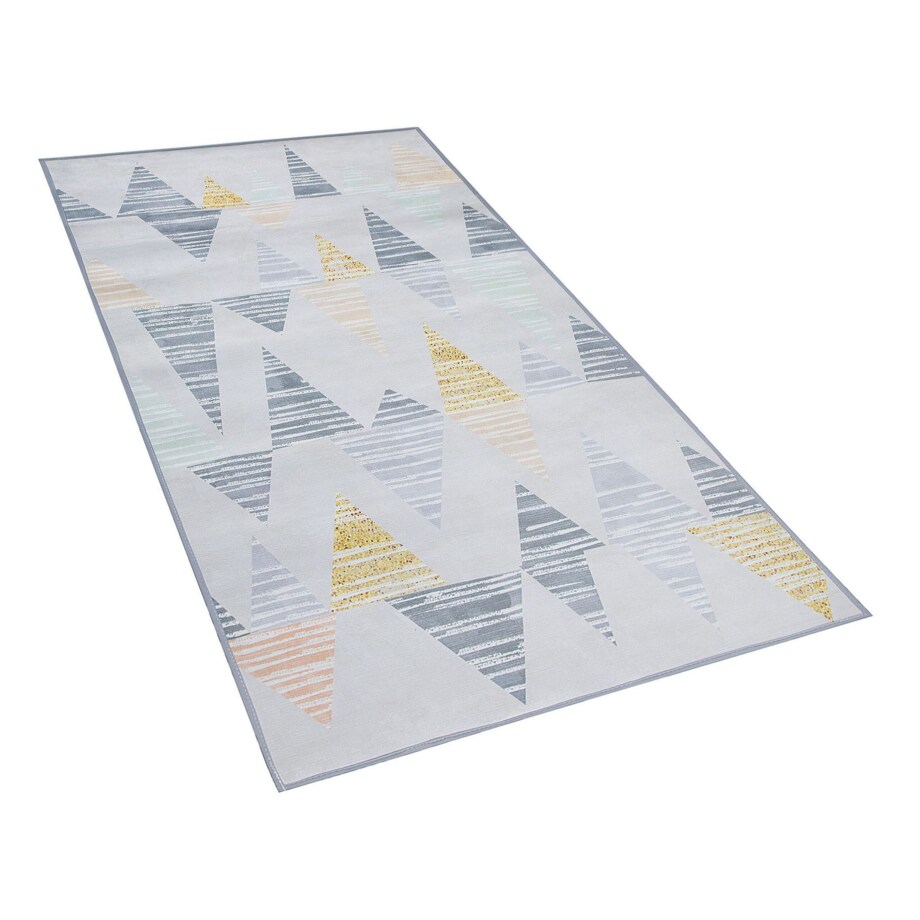 Dywan 80 x 150 cm szaro-żółty YAYLA