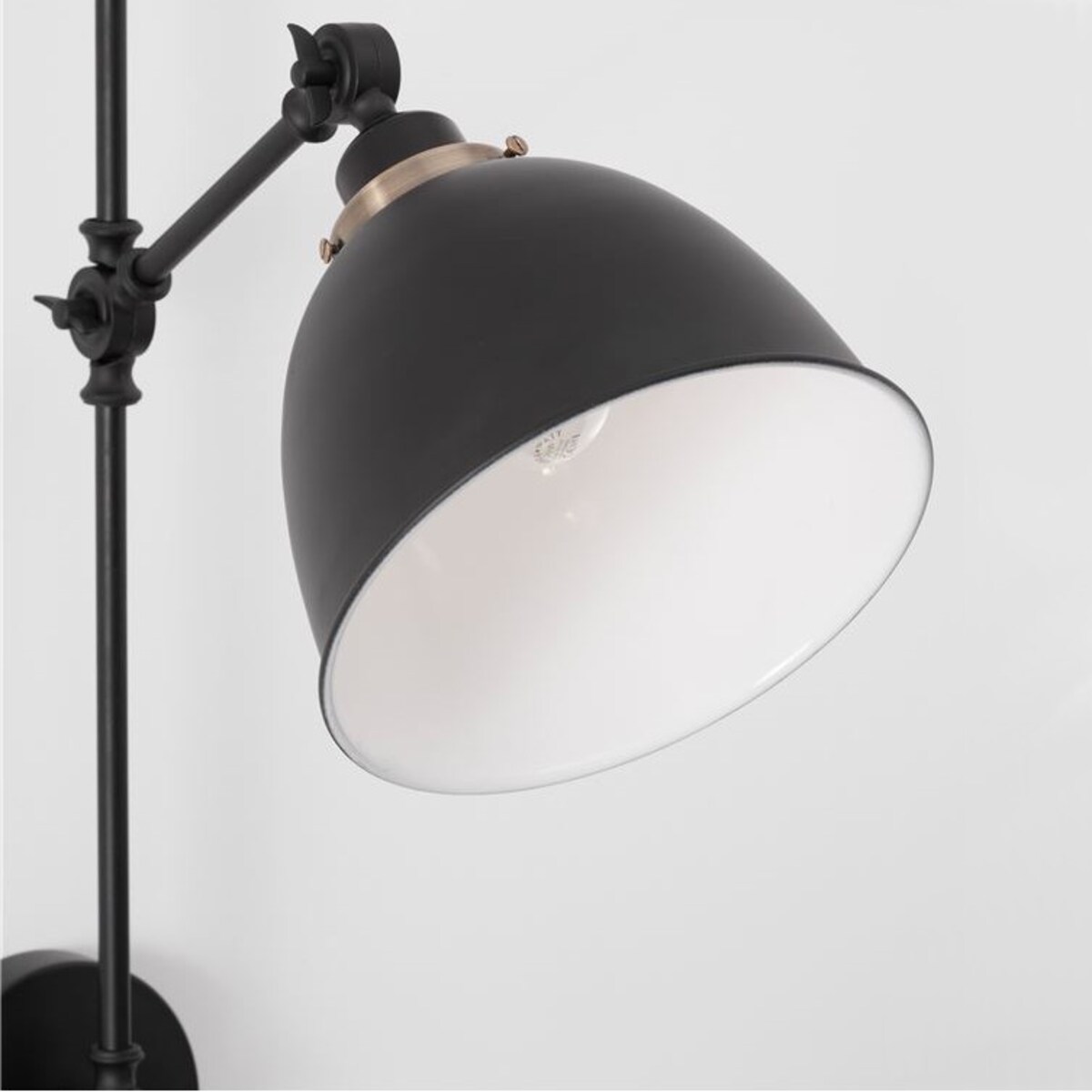 Ścienna LAMPA industrialna CURICO LE41988 Luces Exclusivas metalowa OPRAWA kinkiet regulowany czarny