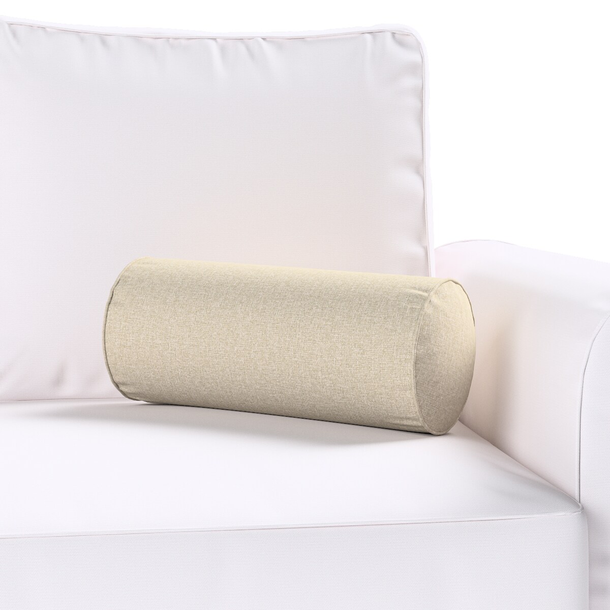 Poduszka wałek prosty, szaro-beżowy, Ø16 x 40 cm, Amsterdam