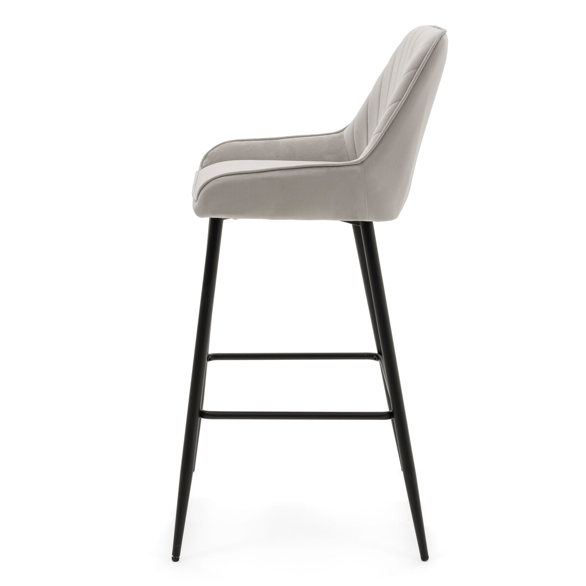 Hoker tapicerowany welurowy do salonu jadalni barowy glamour VASTO