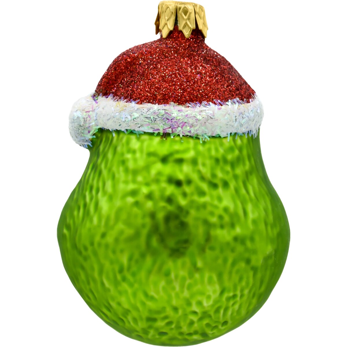 Bombka choinkowa: Grinch z czapką Mikołaja