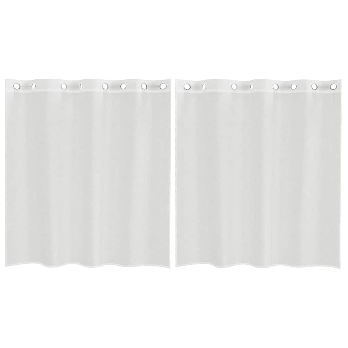 vidaXL Zasłony woalowe z przelotkami 2 szt. białe