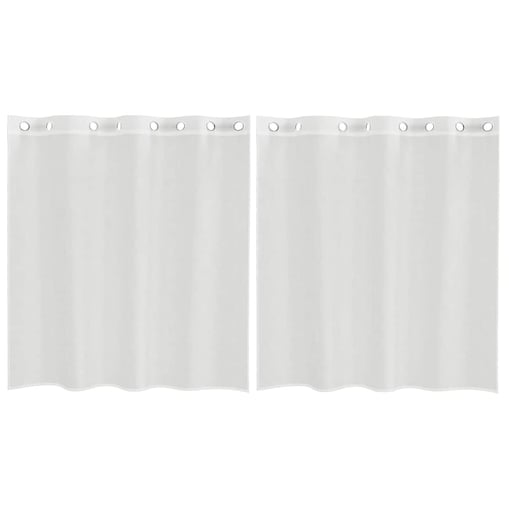 vidaXL Zasłony woalowe z przelotkami 2 szt. białe