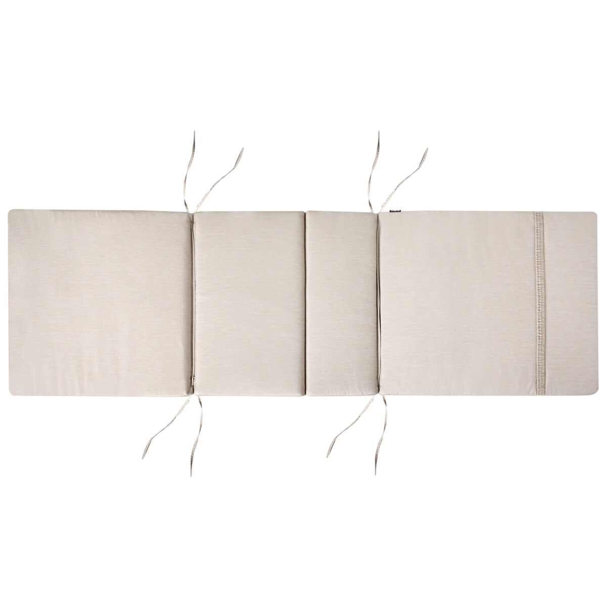 Leżak ogrodowy z poduszką AMANTEA PREMIUM Drewno akacjowe Jasnobeżowy