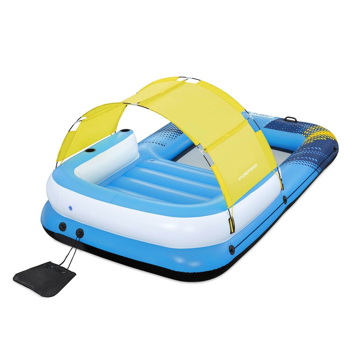 Wyspa do pływania 4-osobowa Bestway Summer Oasis 305x186 cm daszek torba