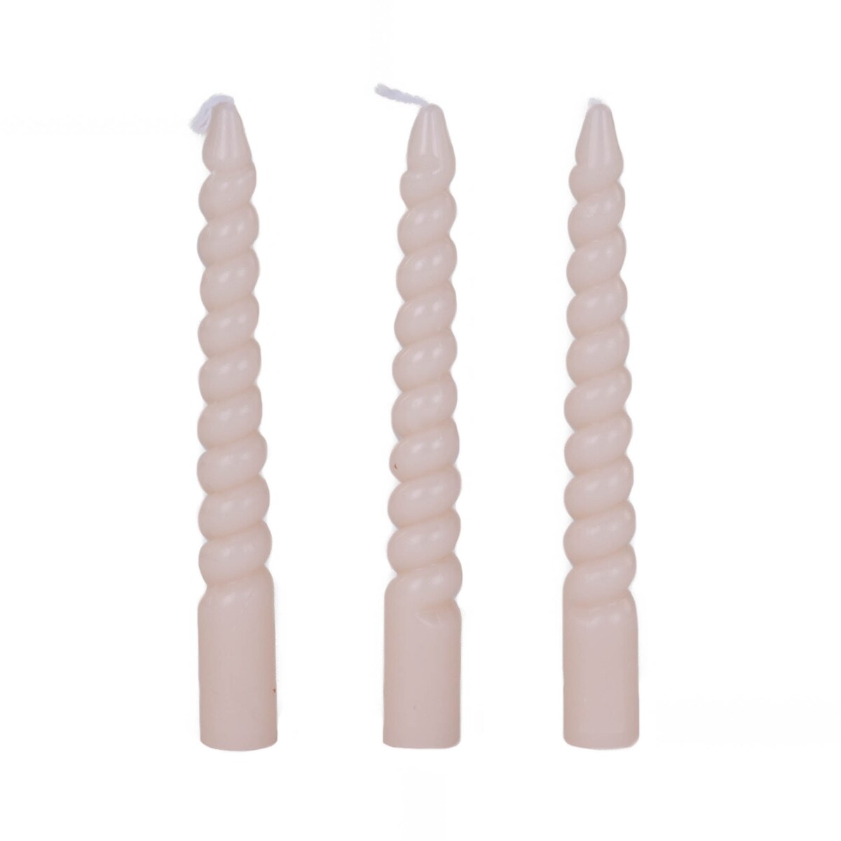 Spiralne świece stołowe z parafiny, 10 cm