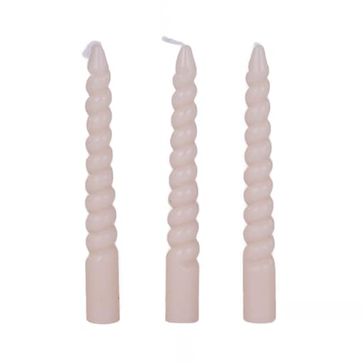 Spiralne świece stołowe z parafiny, 10 cm