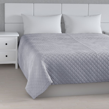 Narzuta Posh Velvet 200x210 srebrzysty szary