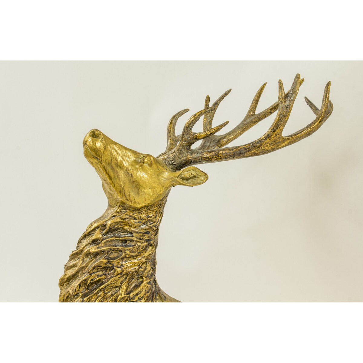 Duża figurka - jeleń, stare złoto, 65x47x14 cm