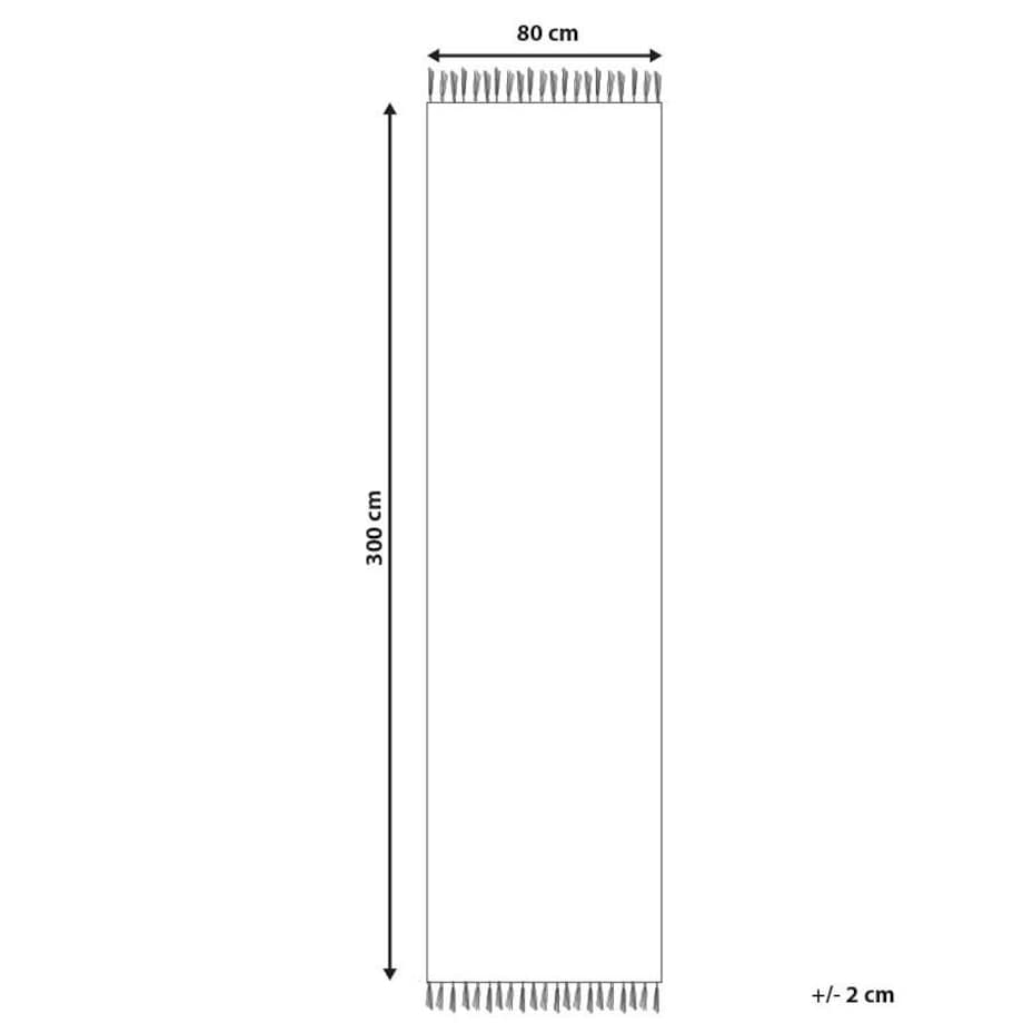 Dywan bawełniany kilim 80 x 300 cm wielokolorowy DILIJAN
