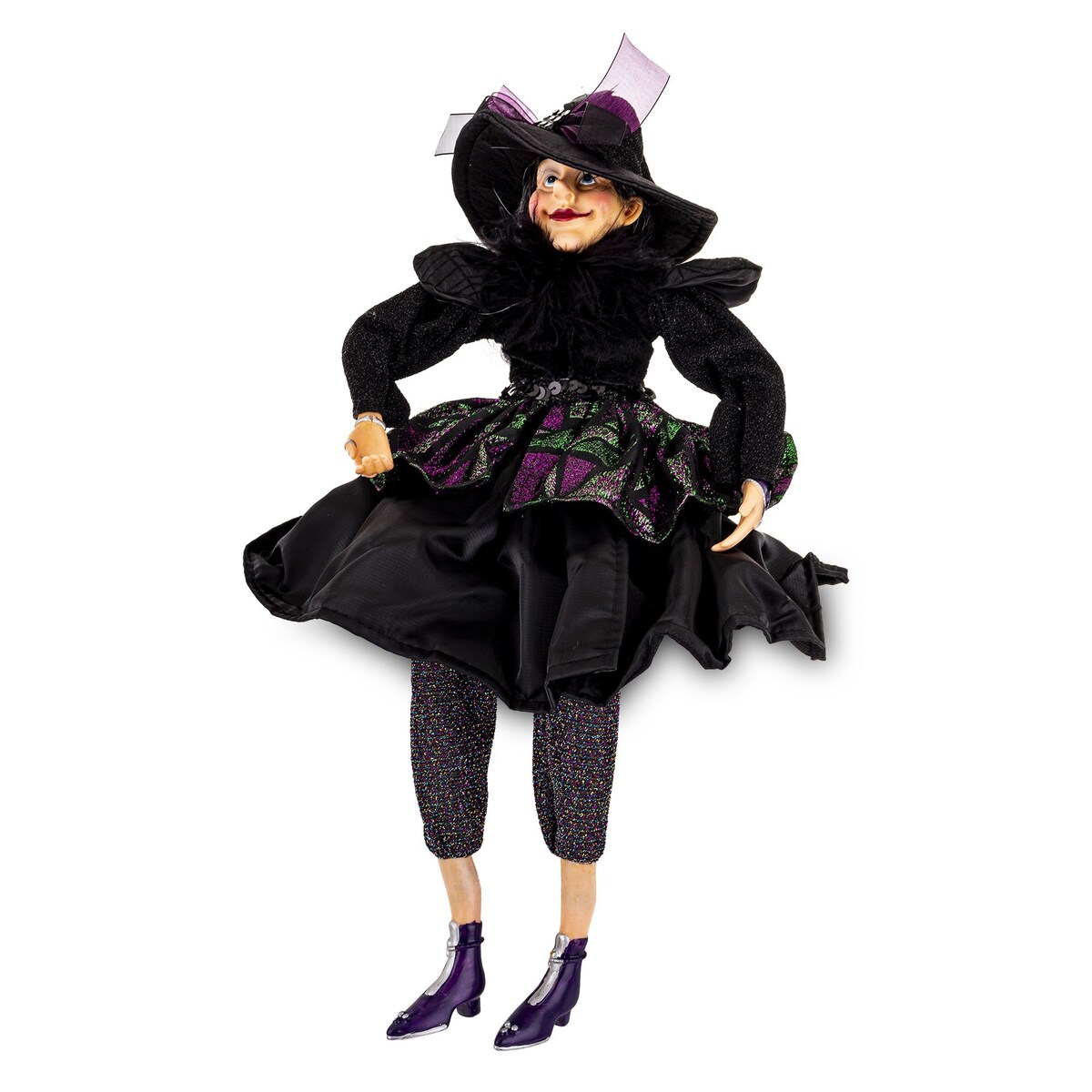 Dekoracja - figurka czarownicy 50x23x23 cm HEXA-8 czarna
